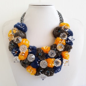 Strass necklace, Statement necklace, Statement, Stunning necklace, Lisa necklace, Collar necklace with rhinestone and Swarovski strass IV273