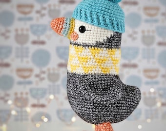 Handmade Crochet Amigurumi Puffin Plush Toy