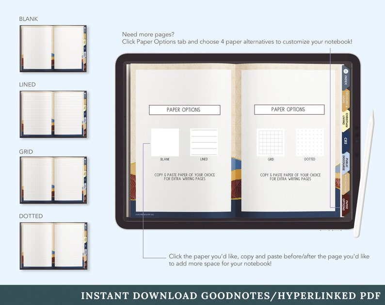 Kintsugi Digitales JW Meeting Notizbuch Englisch Sofortiger digitaler Download iOS, Android Bild 5