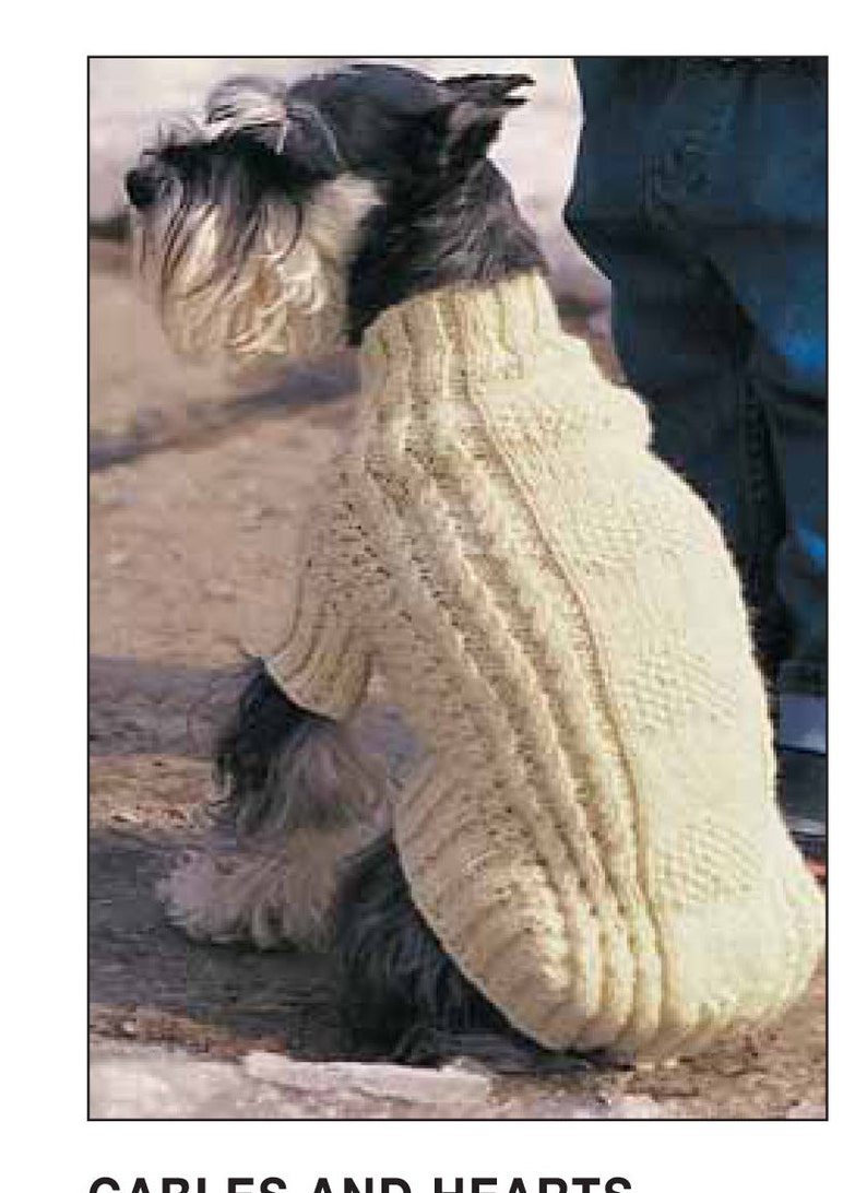 PDF Knitting Pattern Dog Coat With Cables to Knit Fits Small Etsy UK