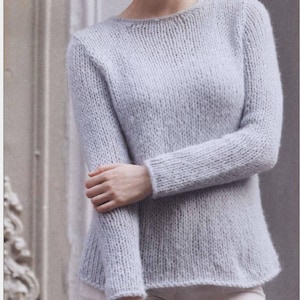 Round Neck Plain Long Sleeve Knitting Sweater Round Neck Plain Long Sleeve Knitting Sweater