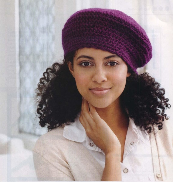 French Beret Easy Crochet Beret Patterns For Beginners Classic