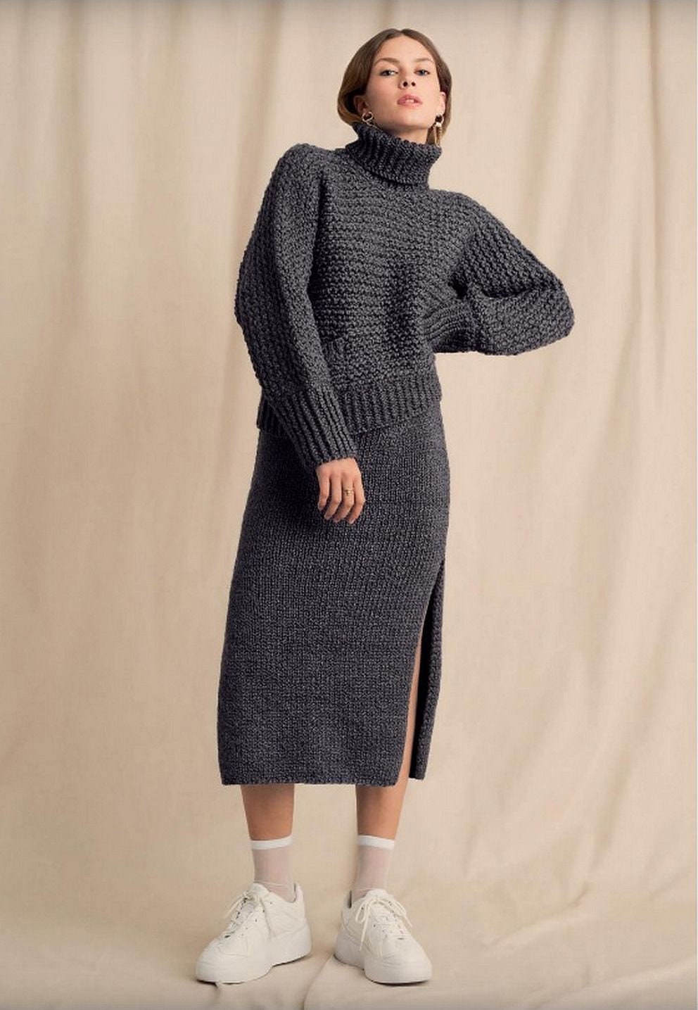 Constructive Knit Jumper Skirt