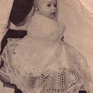 Vintage 2ply Baby Shawl- Circular design- Heirloom  Knitting Pattern in 2 ply- Lovely shawl  - very old vintage pattern  Download PDF