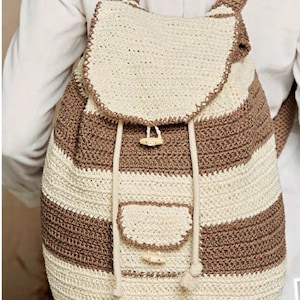 Rucksack Pattern- sturdy- outdoors- Instant Download Pattern-PDF Crochet Pattern-