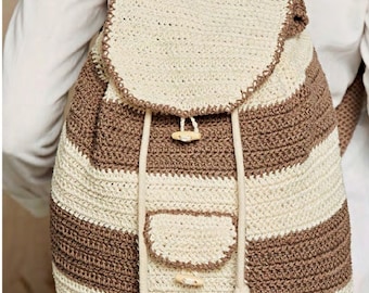 Rucksack Pattern- sturdy- outdoors- Instant Download Pattern-PDF Crochet Pattern-