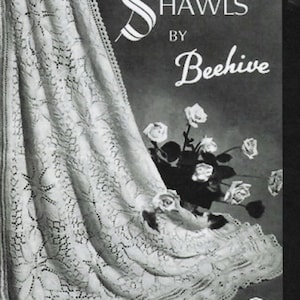 Vintage baby shawl in 3 ply, 100 year old pattern to knit. Knitting pattern download PDF