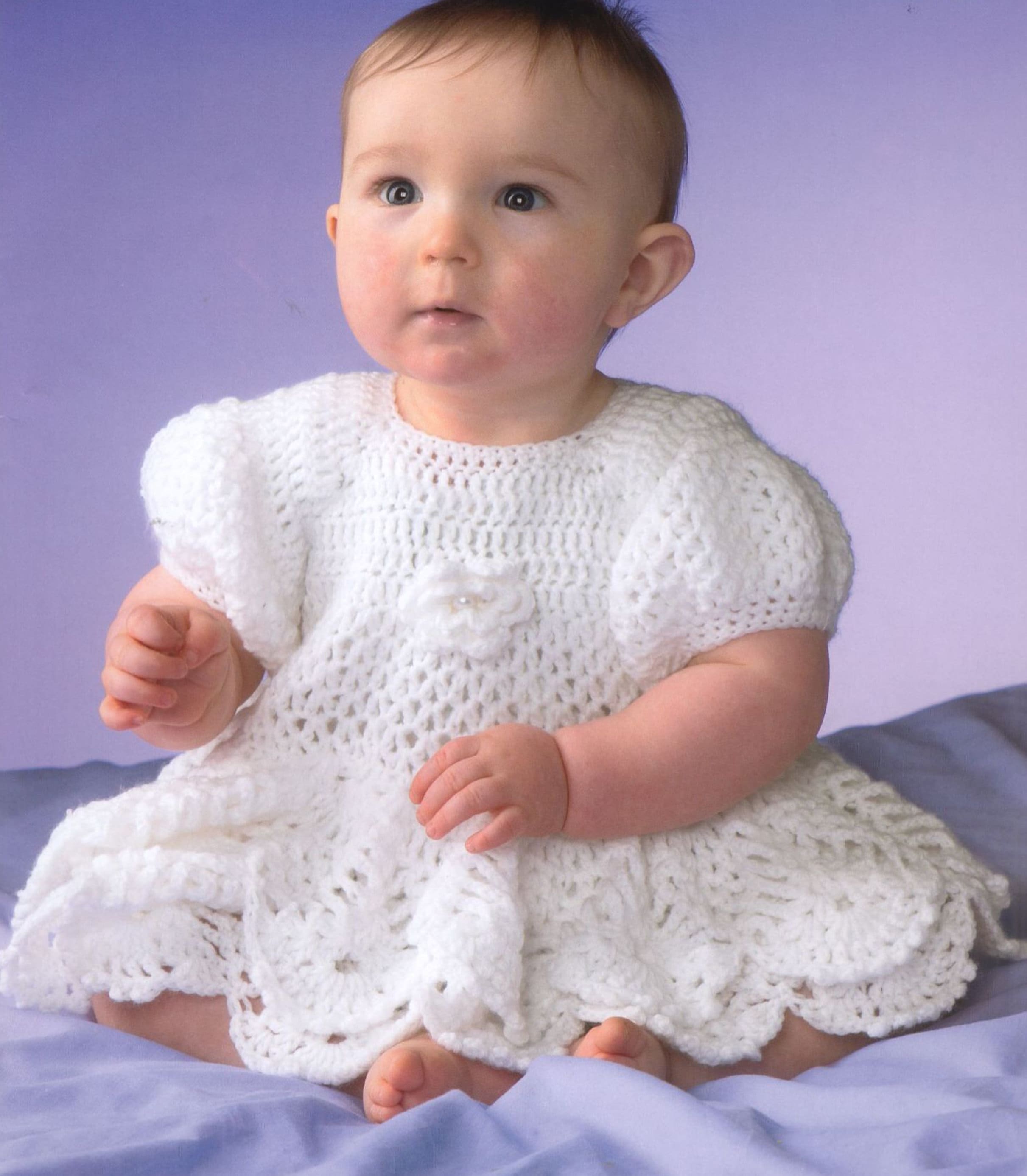 crochet puff flower dress eva crochet artist | Daphne Dress ( '' ) - delicate mesh stitch magic - tiny puff flower details sweet + soft layering piece fairy vibes