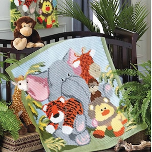 Jungle Baby Afghan/Blanket/Shawl- Crochet Pattern- PDF download- worsted/Aran Weight Yarn 10 ply