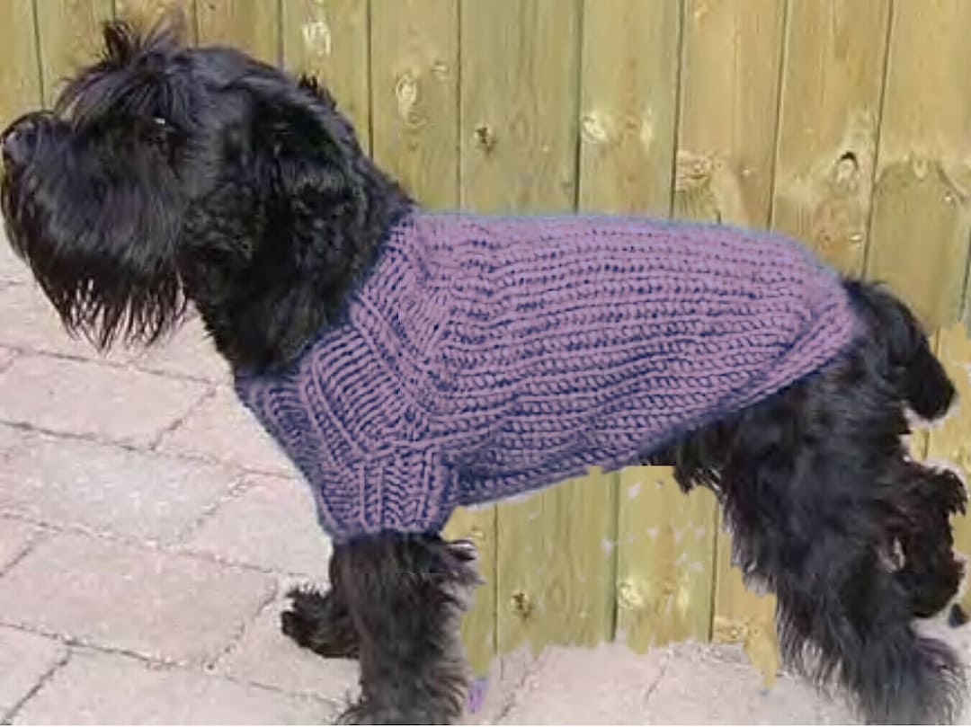Knitting Patternvintage Chunky Dog Coat Instant Download Etsy