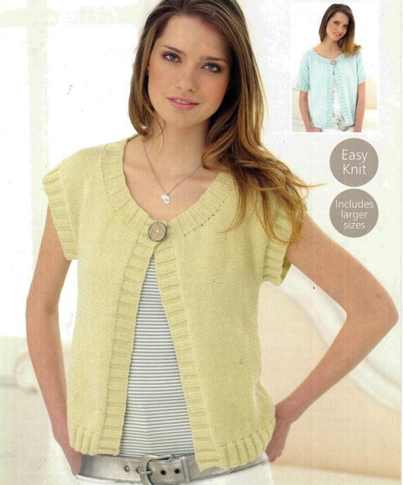 Woman's Beginners Easy Cardigan Short ...