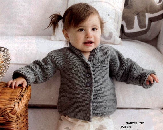 Garter stitch hotsell baby jacket