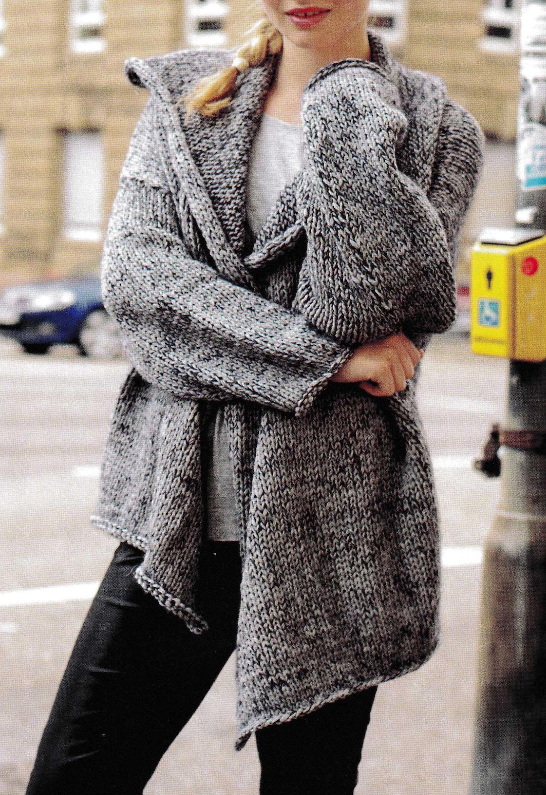 Loose-fit Cardigan & Trousers Knitted 2Pcs