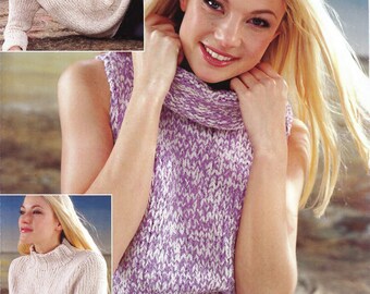 Womans Childs Easy High Neck Sweater & Cowl Neck Sleeveless