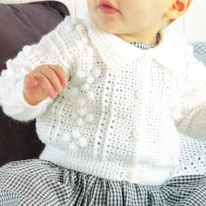 Baby Crochet Jacket- Hat - Bootees - Mitts and Blanket, 4Ply Wool. Fits Birth up to 6 years, Instant download Crochet Pattern