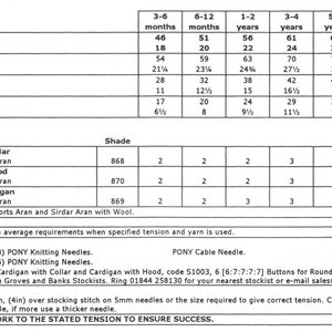 Child's Easy Cable Cardigan& Hooded Jacket Boy Girl Knitting Pattern AranWorsted weight Instant Download-18-28 chest immagine 3