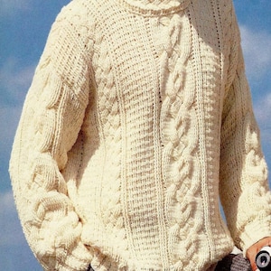 Crochet fisherman sweater deals