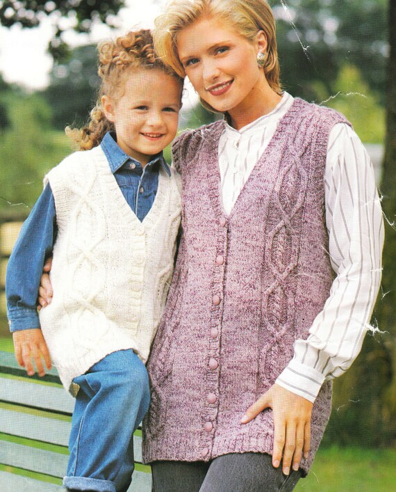 Waist Coat Waistcoat Knitting Patterns For Ladies Woman's-ladies