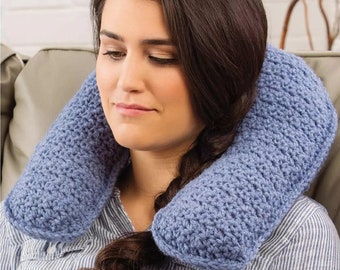 Crochet Neck Travel Pillow- Instant Download Pattern-PDF Crochet Pattern-