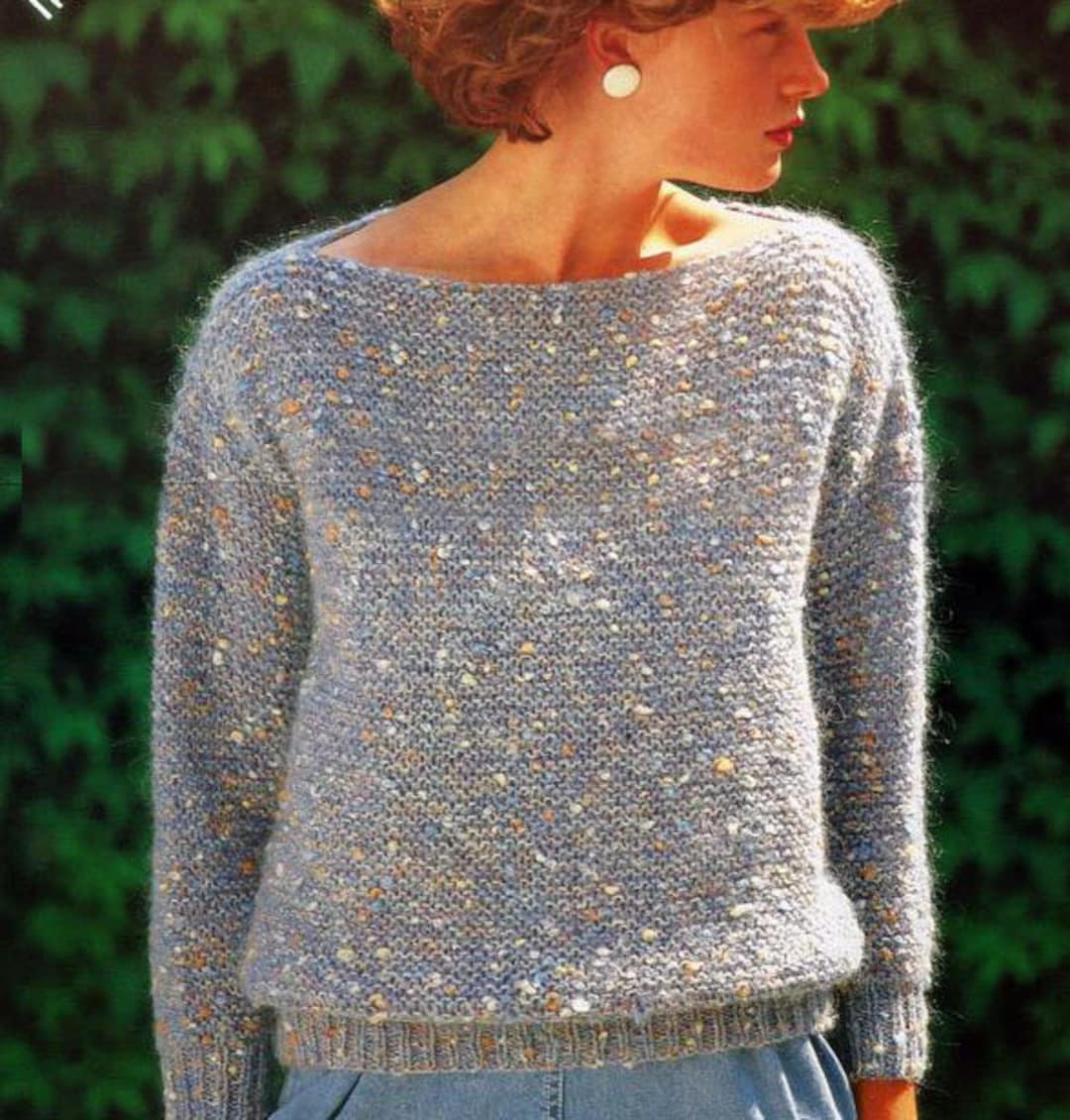 Garter Stitch Chunky Knit Jumper Pattern Free Chunky Jumper Knitting Pattern  Free Chunky Sweater Alaska Dream, image size:1080x1130