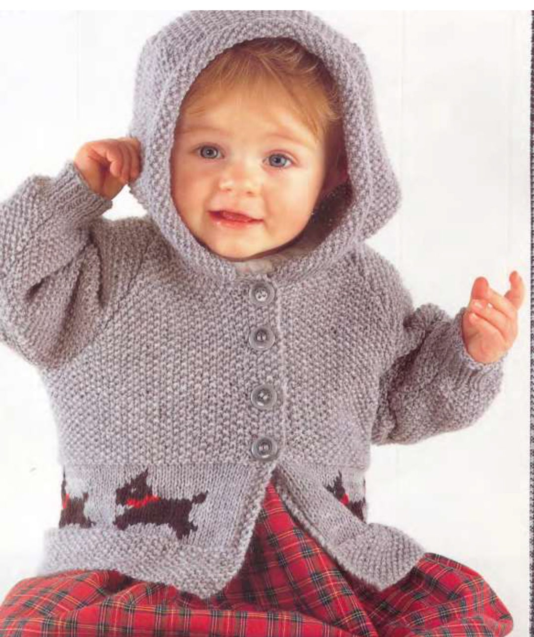 Baby Hooded Scottie Dog Jacket Cardigan & - Etsy