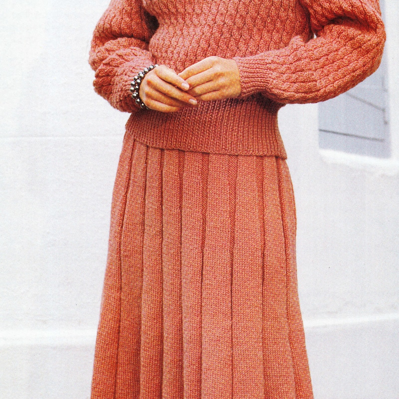 Alma Pleated Skirt for Women in Knit Fabric main image 1