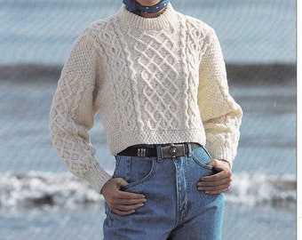 Knitting Pattern PDF Ladies Crop 
