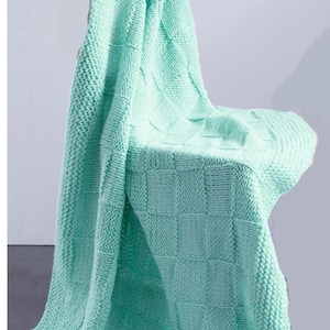Baby easy knit shawl in 4 ply Fingering . Knitting Pattern, Download PDF