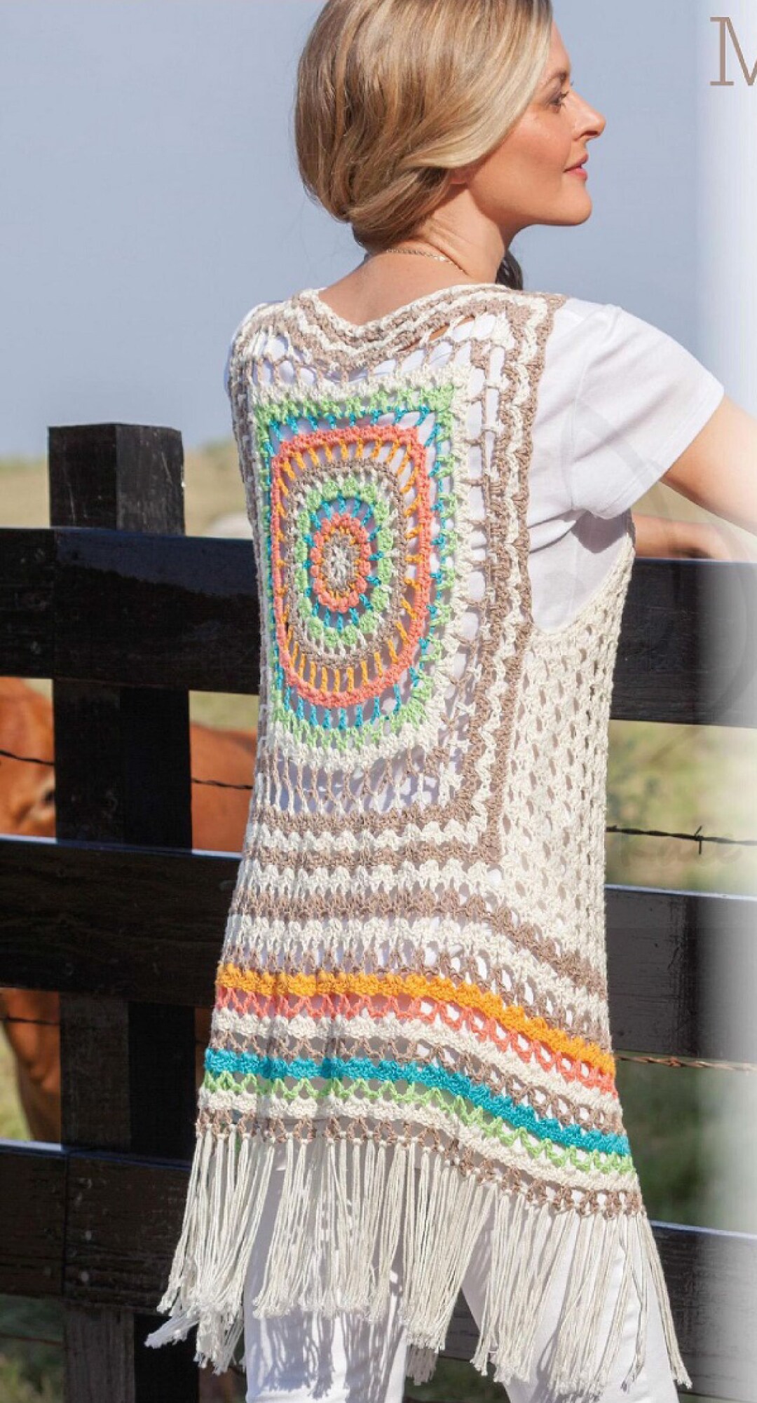 1960s Handmade Crochet Blouse/Vest