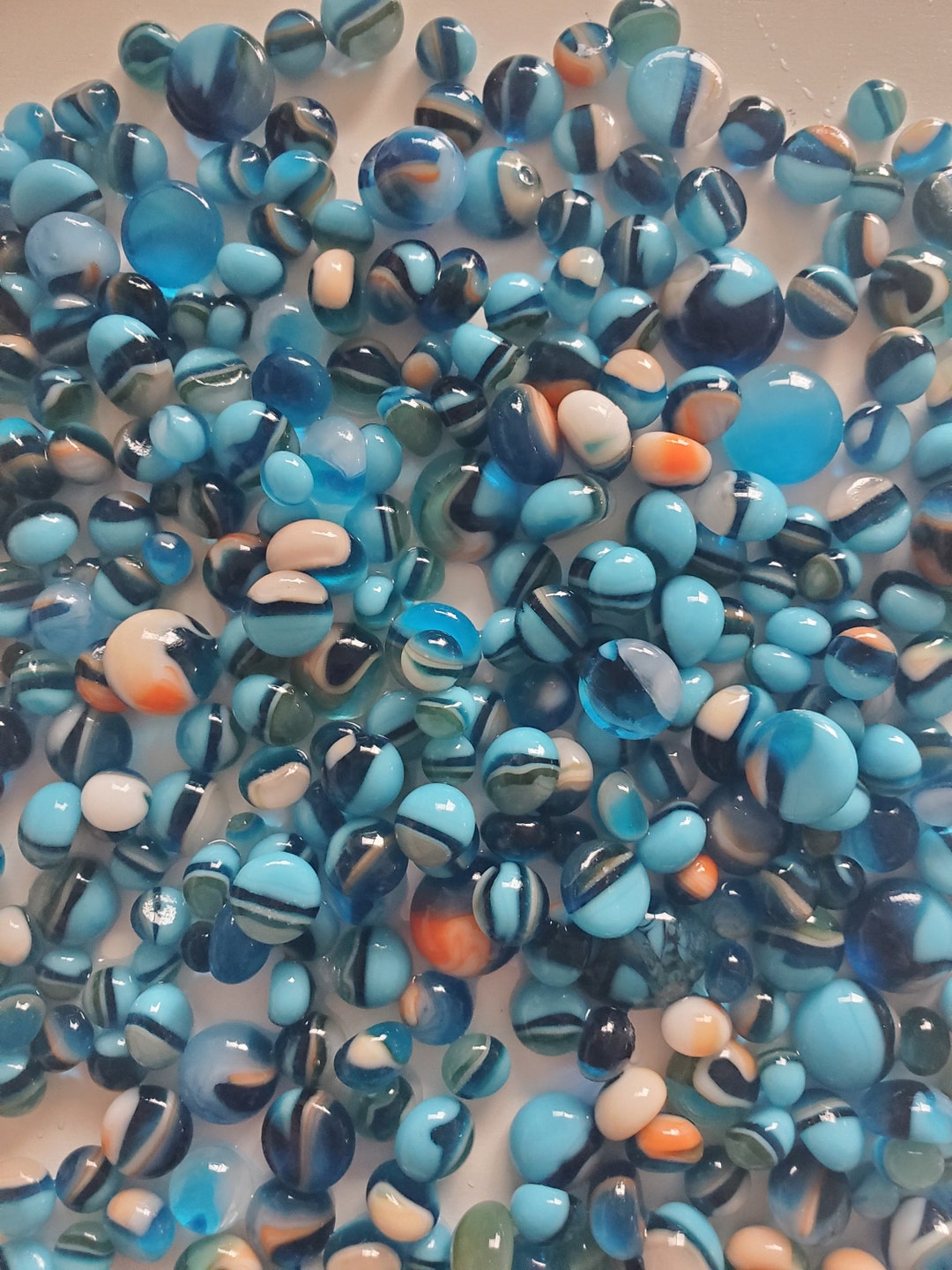 100g Colorful Decorative Glaze Azure Stones Glass Frits Fusing Stones DIY Orname