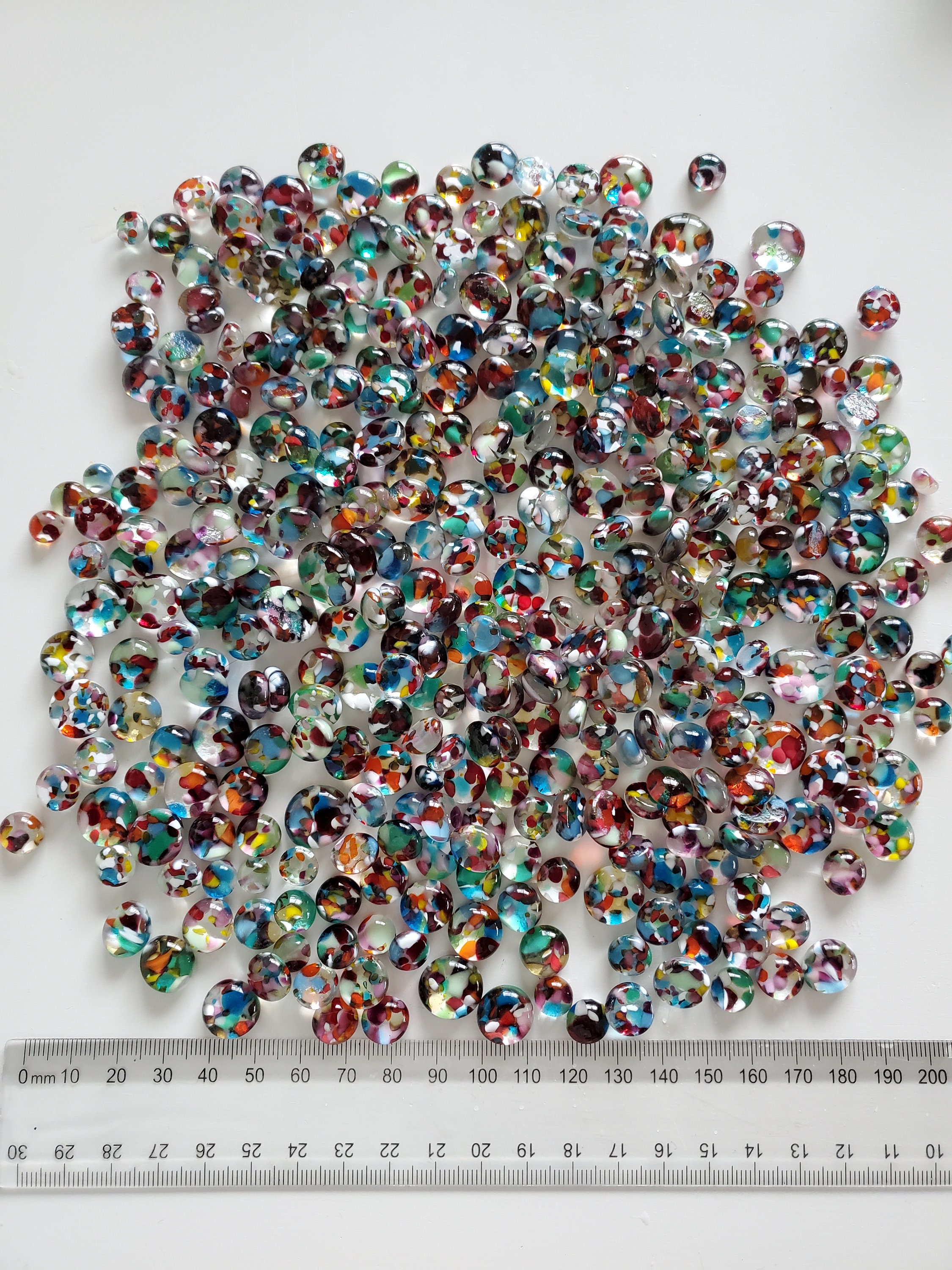 COE 96 Glass Fusing DOTS. Stunning Multicolour / Rainbow Etsy Australia