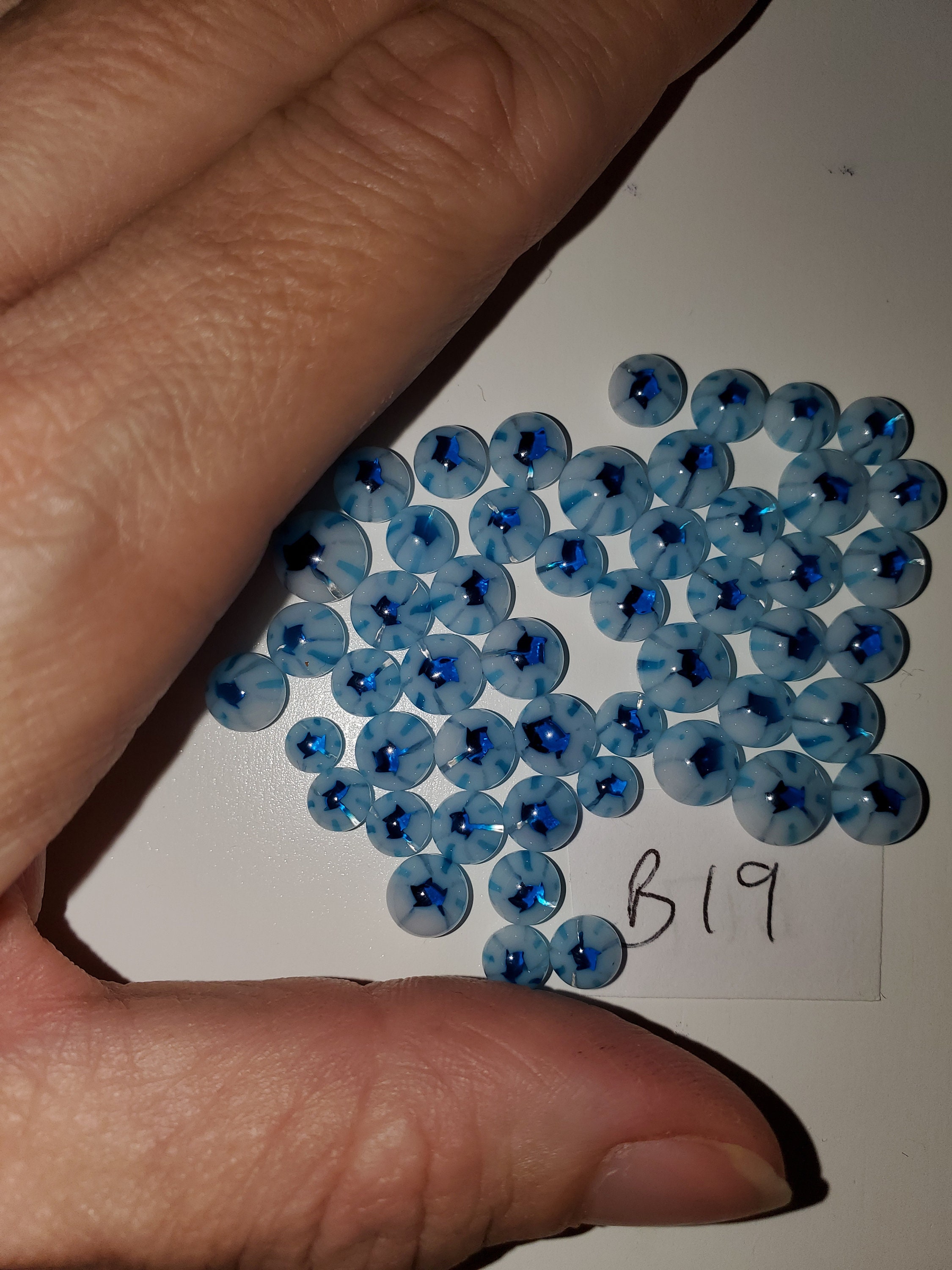 COE 96 Glass Fusing DOTS / Frit Balls. MURRINI Dots. Pack of 50 Dots