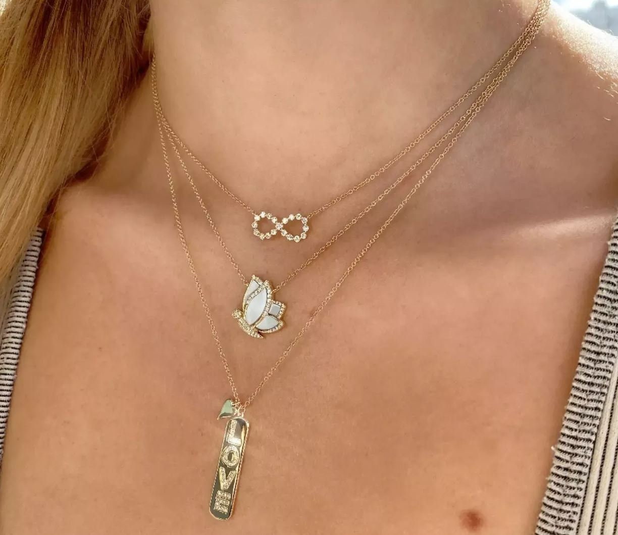 Qings Collana Con Ciondolo Farfalla In Madreperla - Placcata Oro 14K, Regolabile, Per Donne E Ragazze, Regalo In Confezione Elegante