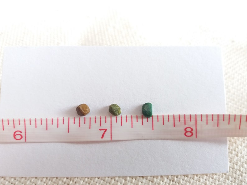 Aventurine Amethyst Unique OOAK studs Tiny Crystal Studs Sodalite Set of 3
