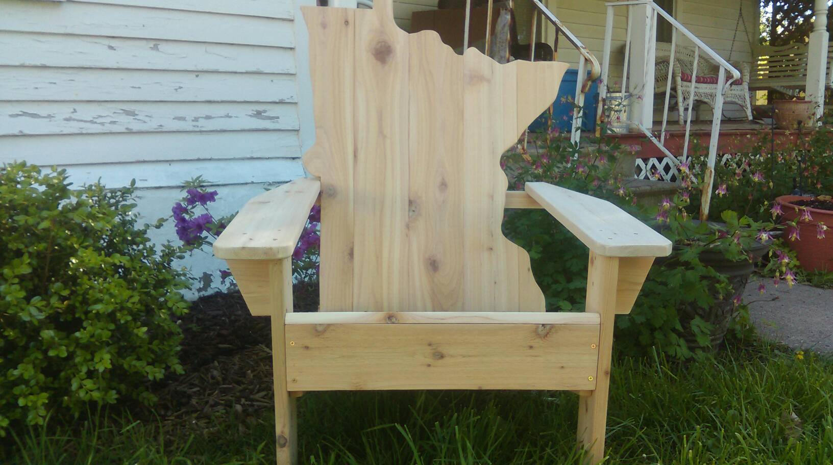 Red cedar chair Minnesota adirondack chair Minnesota cedar Etsy