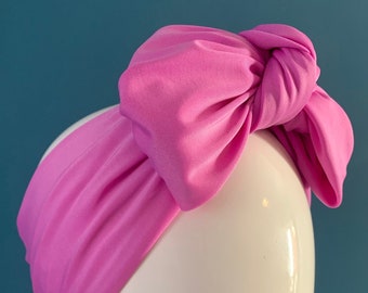 Pink / Lilic turban bow headband