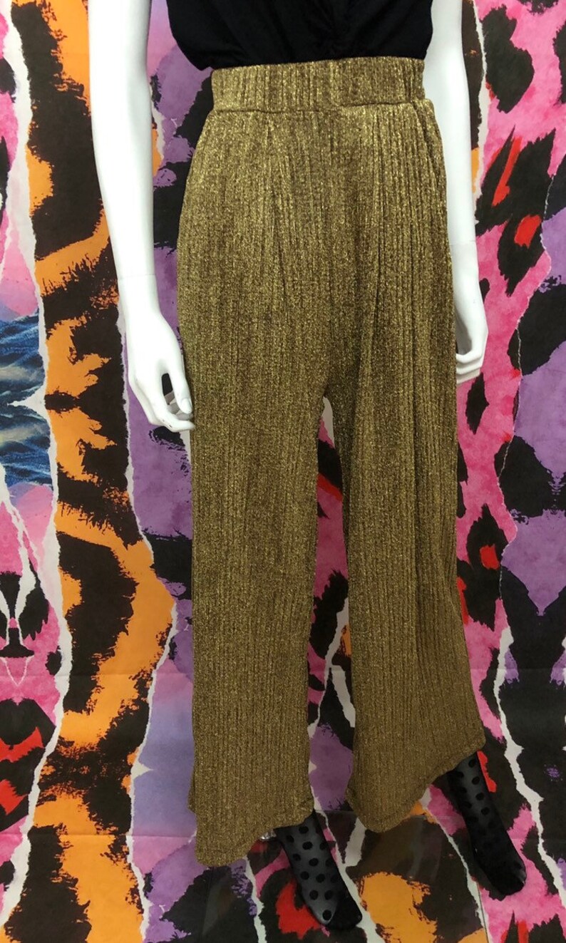 Fabulous Gold lurex disco pants 