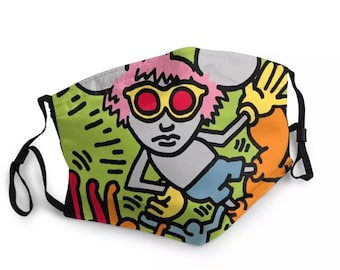 Keith Haring face mask