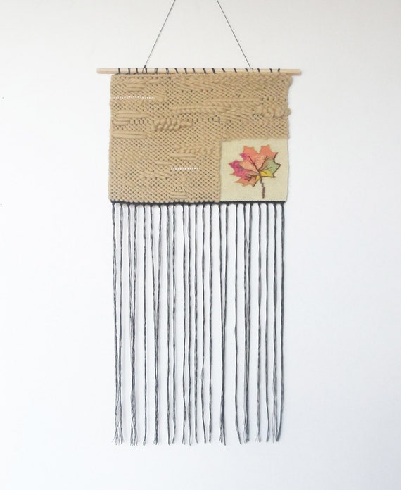 Septiembre Tejido Pared Colgante Tapiz Tejido A Mano Pared Etsy