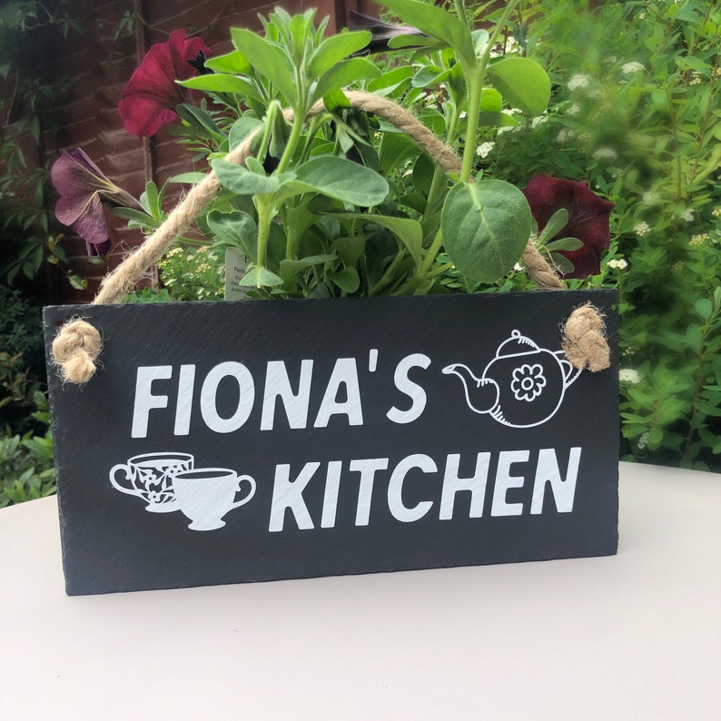 Personalised Kitchen Wall Sign Custom Kitchen Decor Hanging Etsy