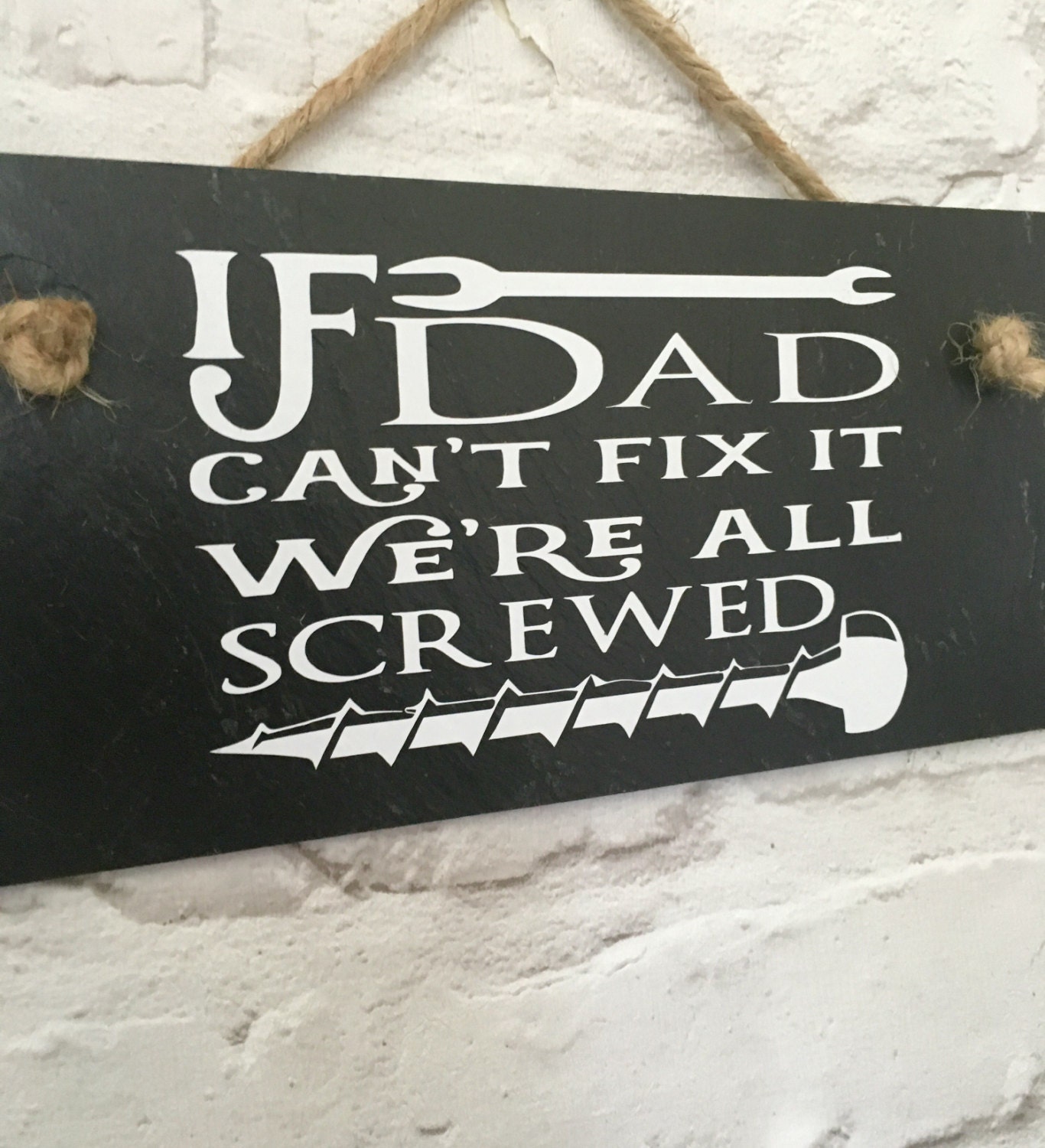 Dad Sign. Dad Quote Sign. Dad Plaque. Dad Shed Sign. Gift for | Etsy UK