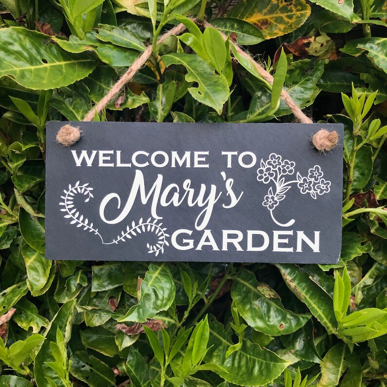 Personalised Garden Sign Gardening Gift to My Etsy