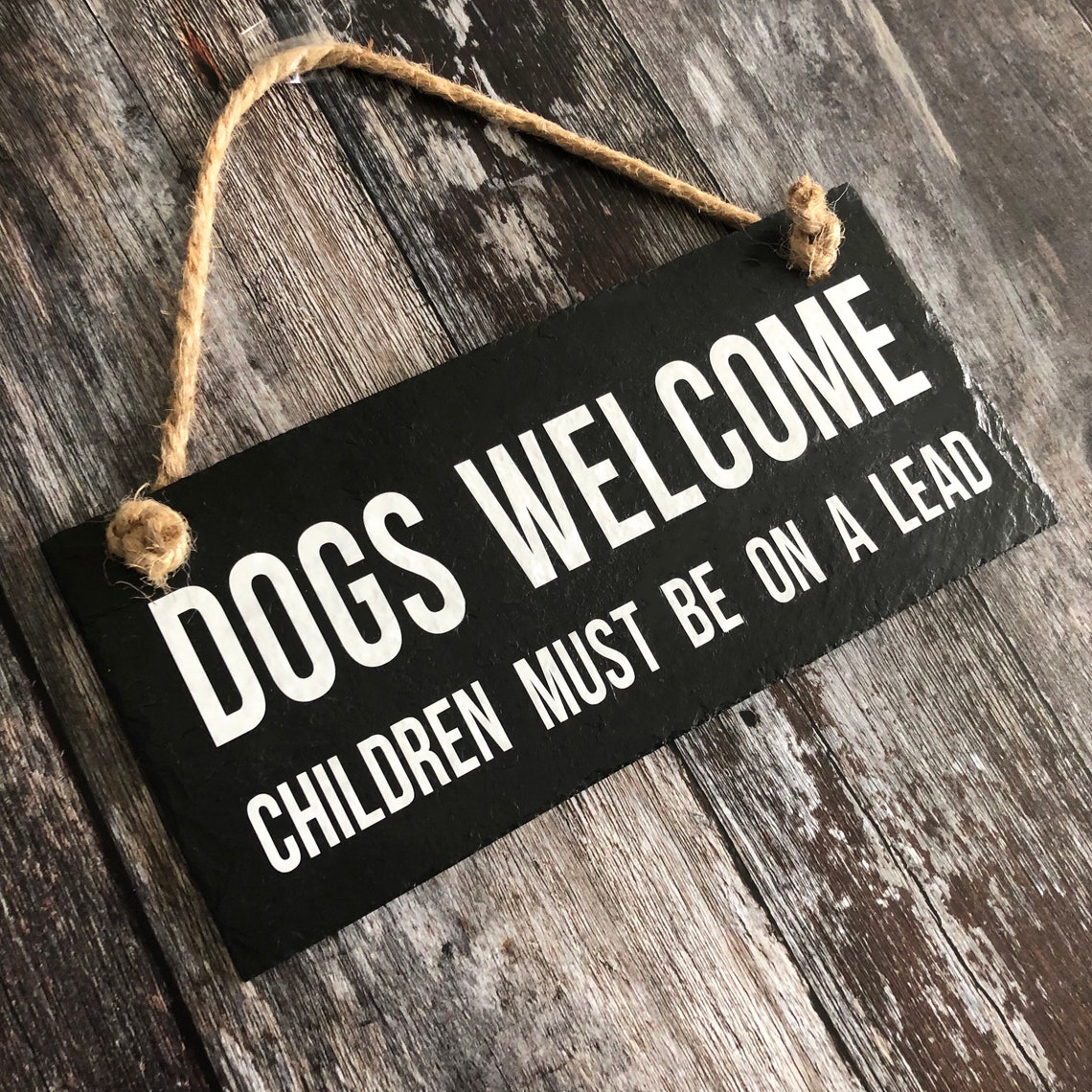 Dogs Sign. Funny Dog Sign. Dog Slate Sign. Home Decor. Etsy