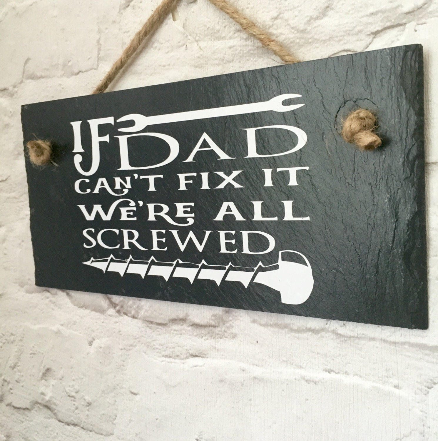 Dad Sign. Dad Quote Sign. Dad Plaque. Dad Shed Sign. Gift for Etsy UK