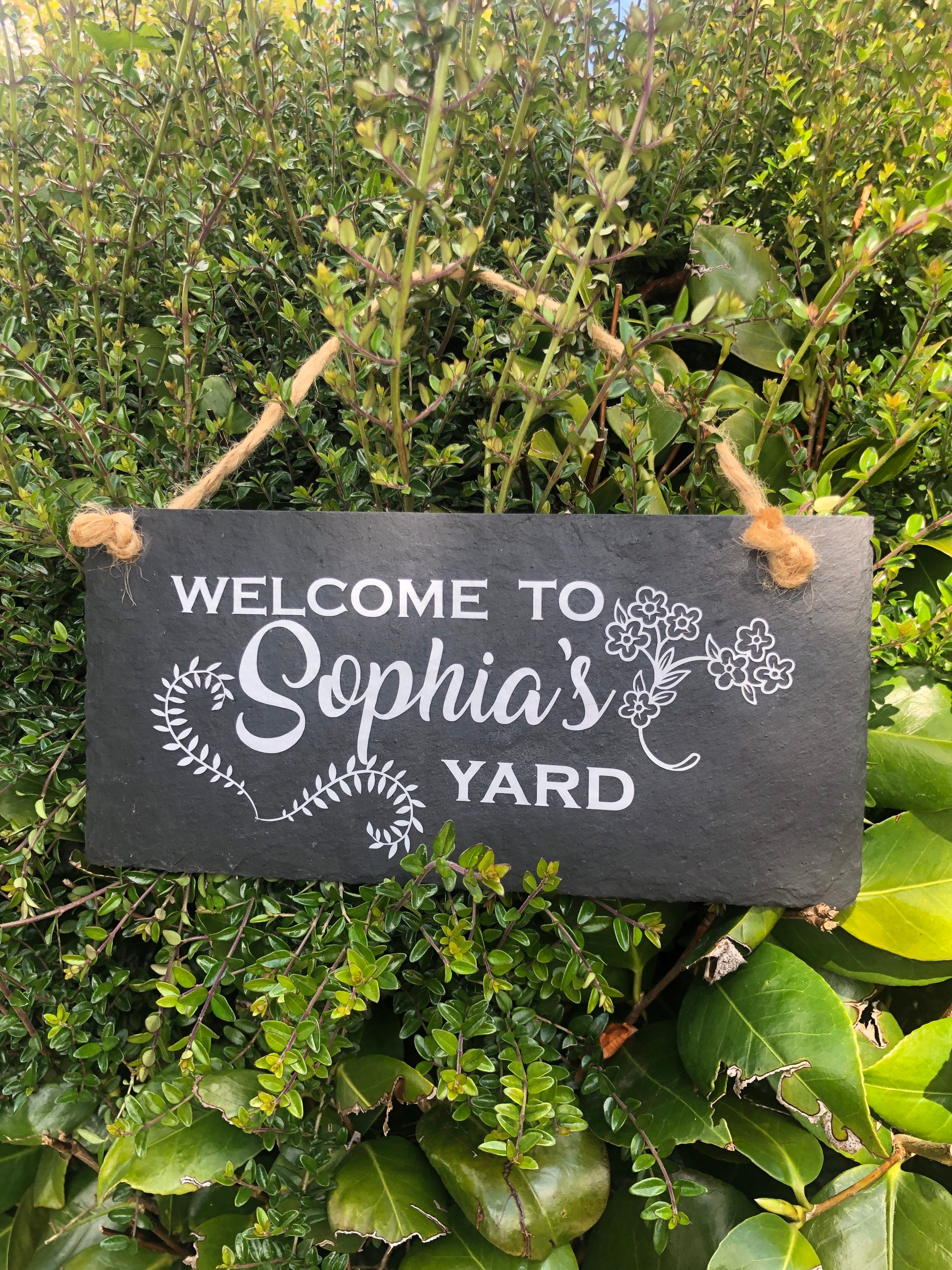 Personalised yard sign Gardening gift to my yard Etsy
