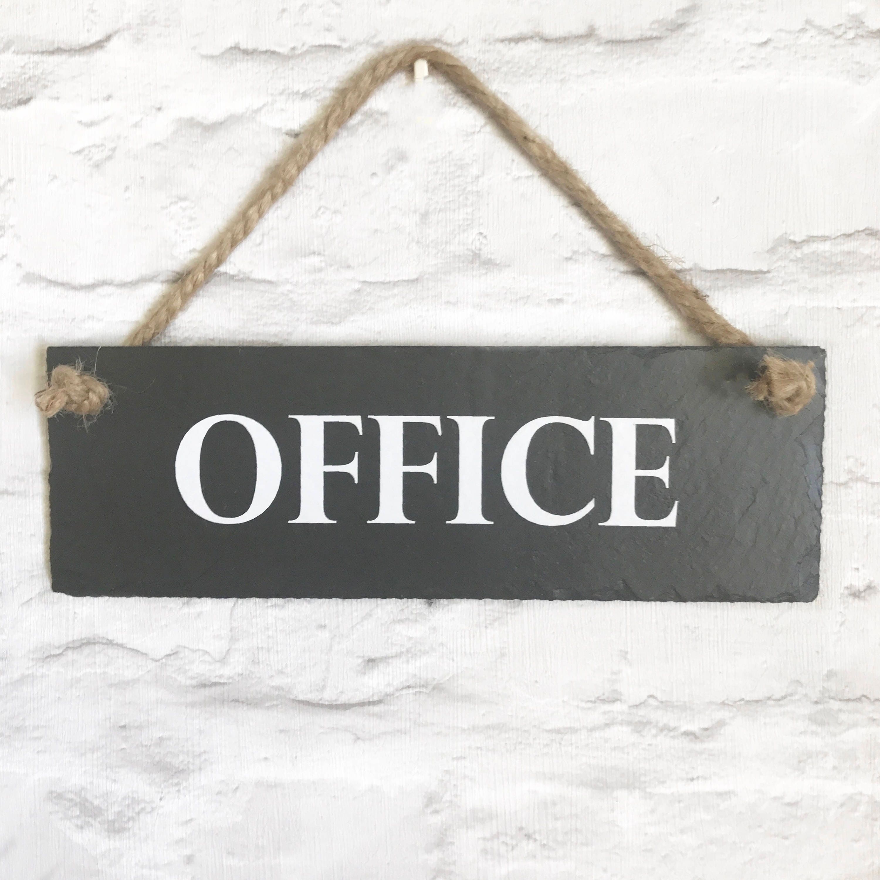 Office Sign. Home Office Sign. Office Plaque. Work Sign. Etsy