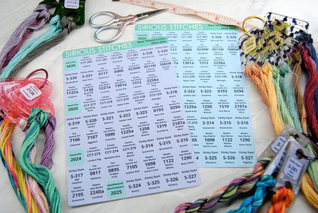 New Thread Color Labels 2024-2026 - Weeks Dye Works, the Gentle Art ...