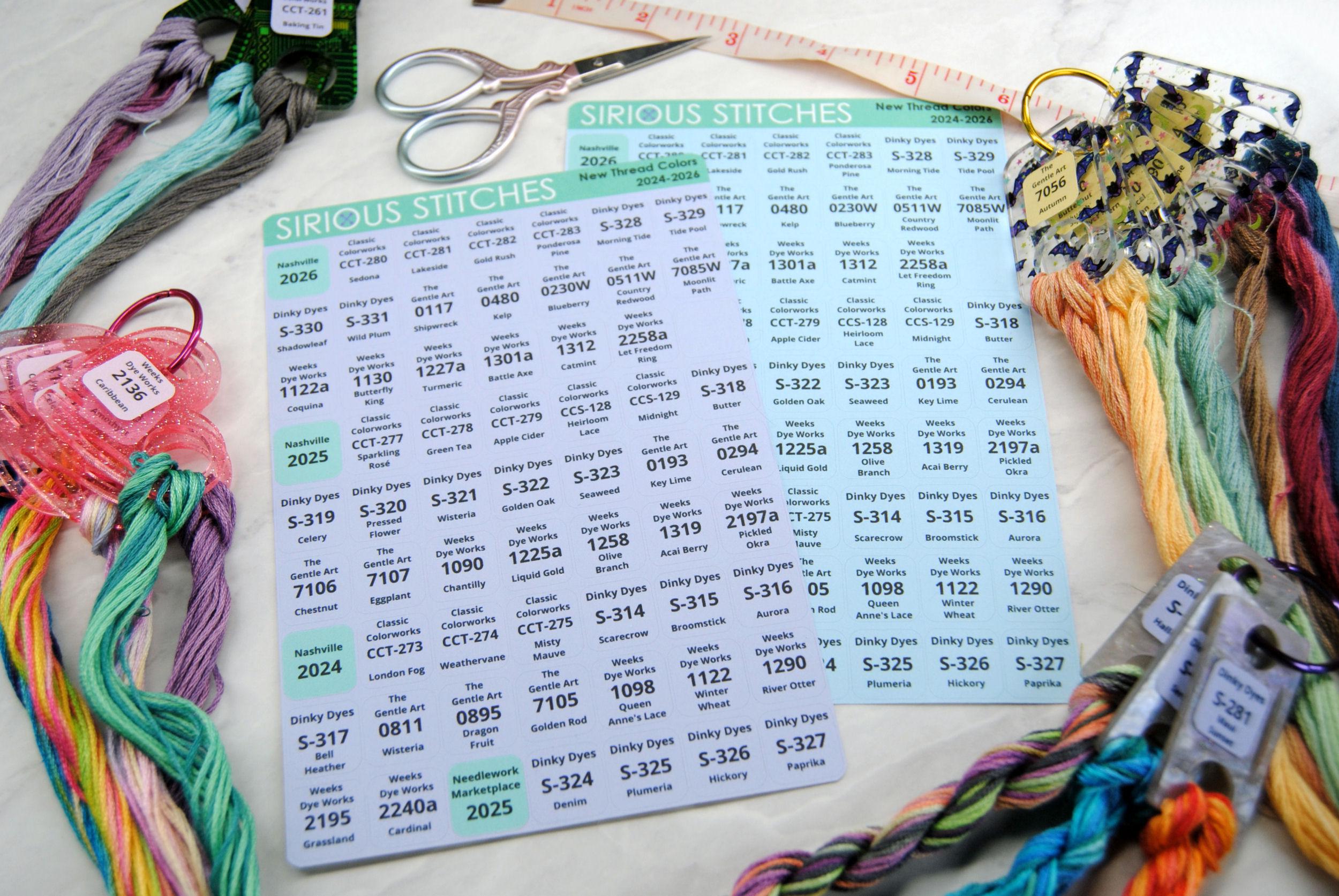 Thread Class Labels New Thread Color Labels 2024-2026 - Weeks Dye Works, the Gentle Art ...