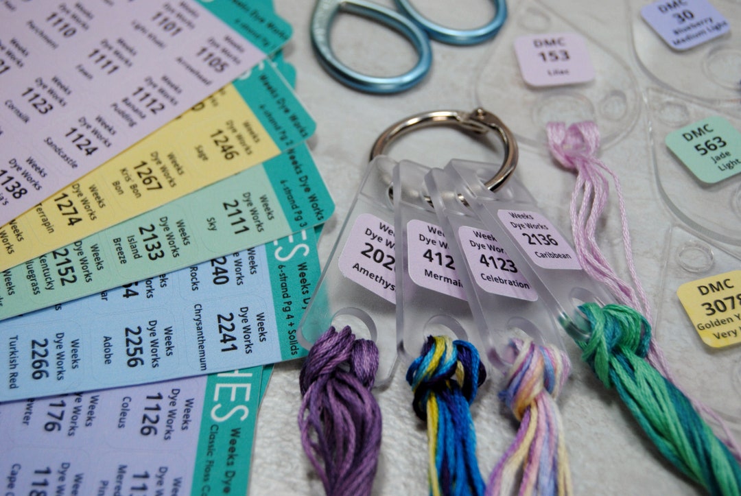 Weeks Dye Works Thread Drop Labels - Organize Your Overdyed Thread on ...
