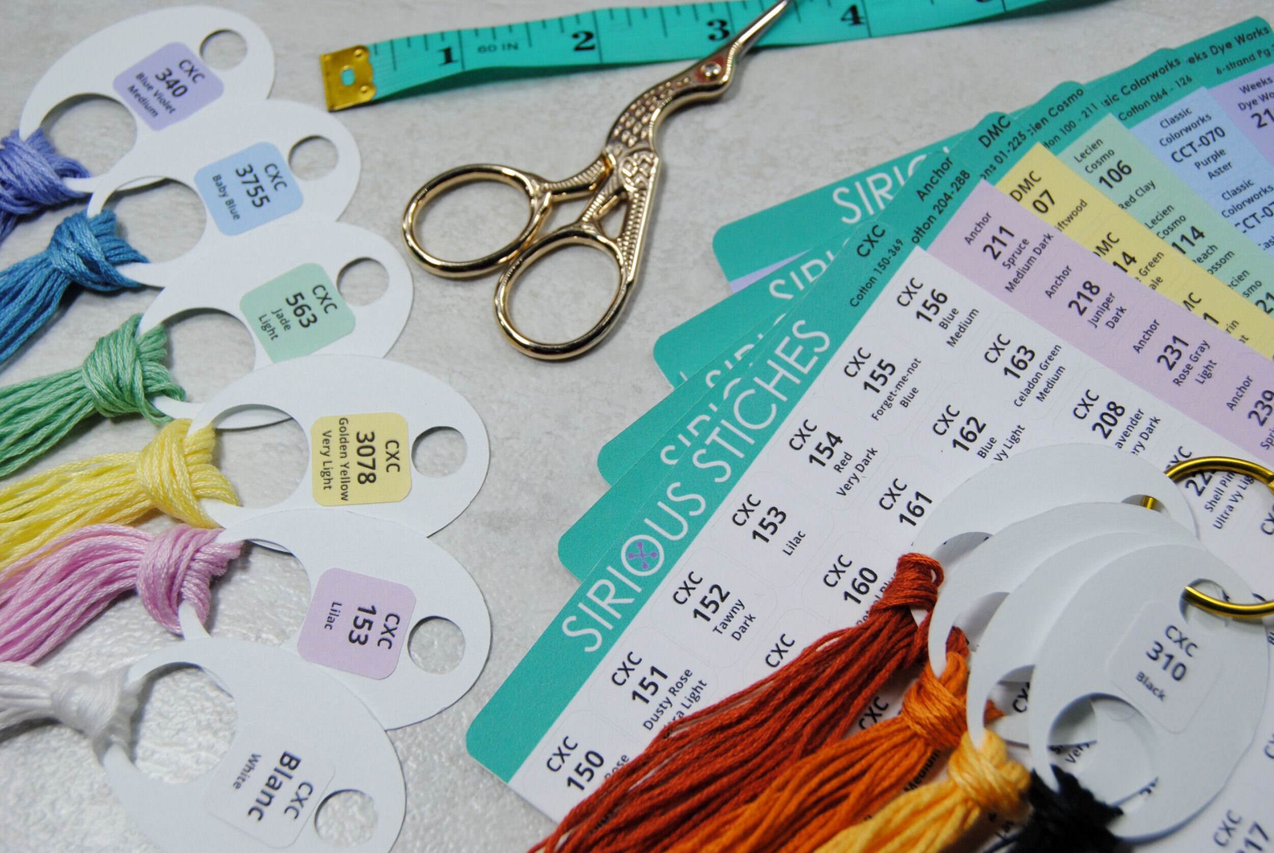Thread Geometric Labels CXC Thread Drop Labels - Organize Your Annie's Keepers and Floss Drops ...